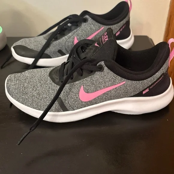 Nike Flex Experience Gray Lace Up Athletic Shoes Womens Size 7.5 - Picture 1 of 4